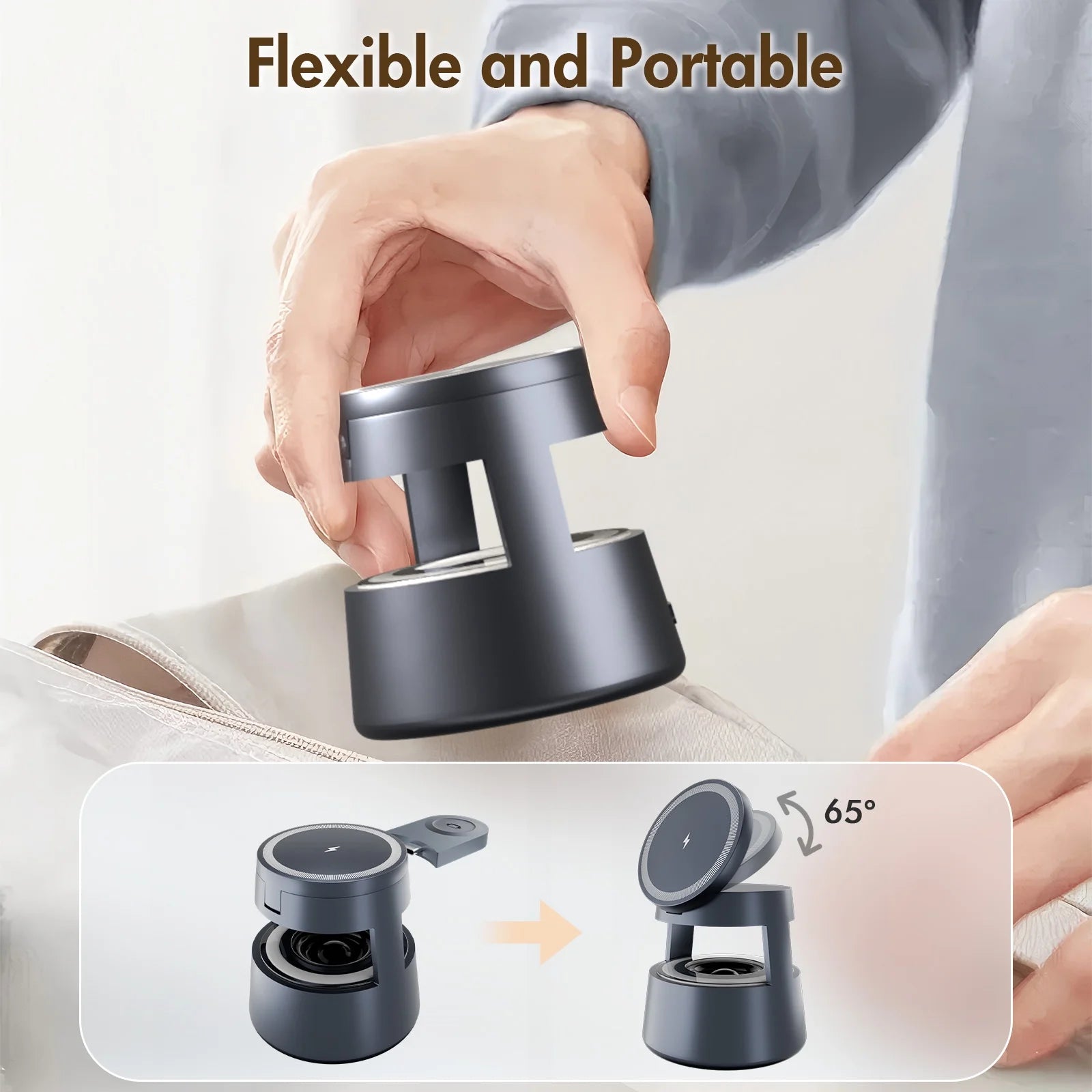 5-in-1 Wireless Charging Station – 15W Fast Charger for iPhone, AirPods & Apple Watch – MagSafe Compatible