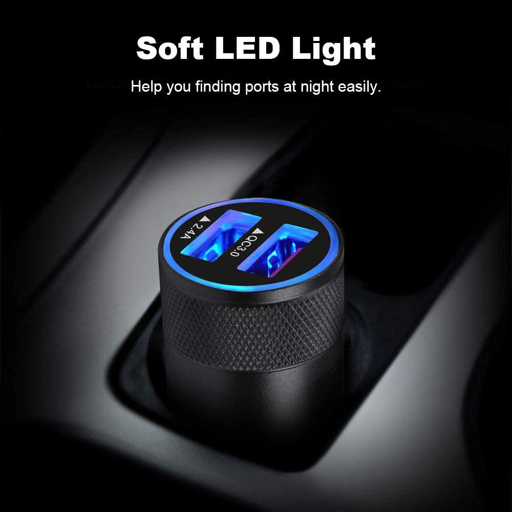 Fast Car Charger, Quick Charging 5.4A/30W Phone USB Adapter Rapid Plug