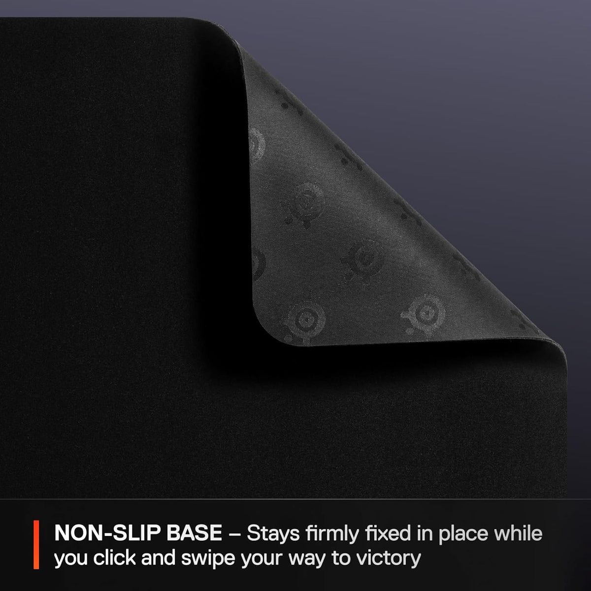 SteelSeries QcK Large Gaming Mouse Pad – Black – Non-Slip Rubber Base, 490 × 420 mm