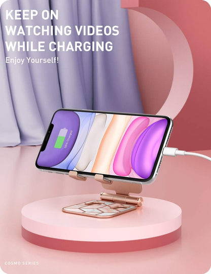 Marble Cell Phone Stand for Desk - Universal Phone Holder
