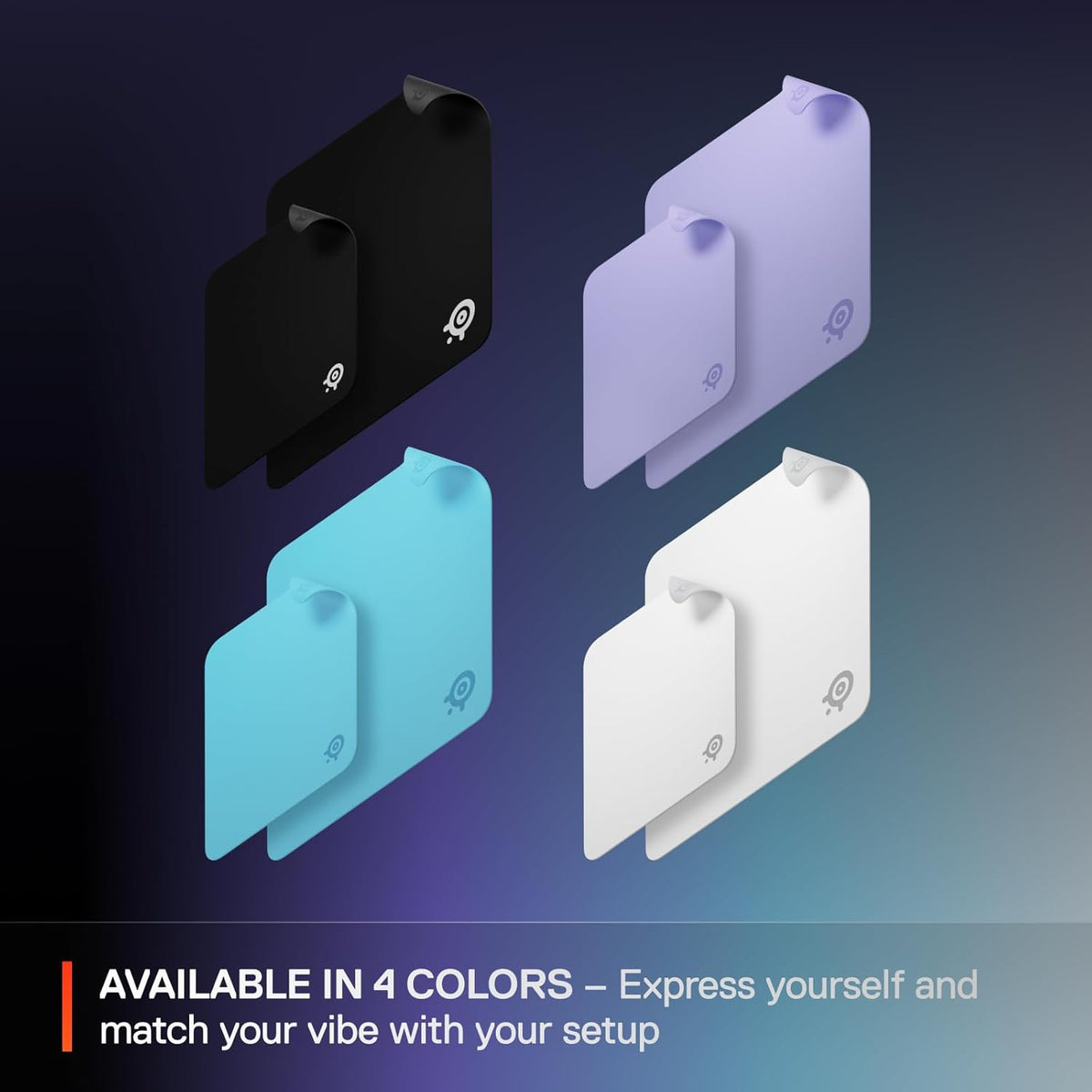 SteelSeries QcK Large Gaming Mouse Pad – Black – Non-Slip Rubber Base, 490 × 420 mm